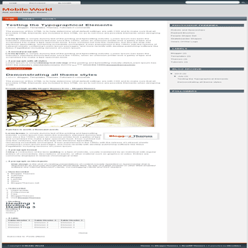 blogger template convert wordpress theme to blogger Mobile World blogger template
