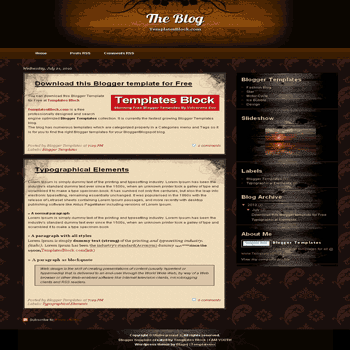 free blogger template convert website template to blogger The Blog blogger template