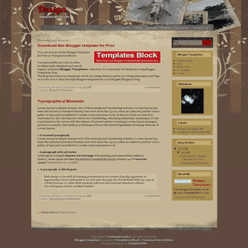 free blogger template convert css template to blogger Design blogger template