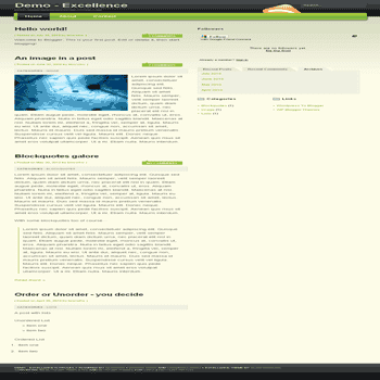 Excellence free blogger template convert from wordpress theme to blogger with tabview ready blogger template