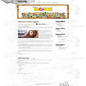 Movie 4 You free blogger template with 2 column template for movie blog