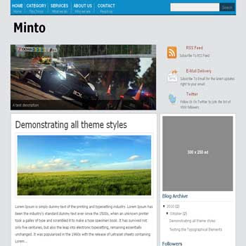 Mint Magazine blogger template magazine style blogger template