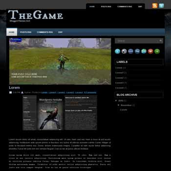 The Game blogger template converted wordpress theme to blogger template. image slideshow blogger template. game blogger template. image slideshow blogspot template. game blogspot template