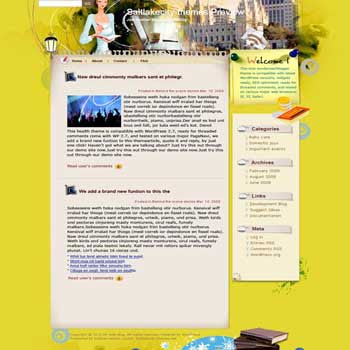 Divesity blogger template. template blog from wordpress. personal template blog