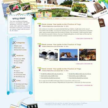 Discover the Best of Panama blogger template. template blog from wordpress. travel blog template