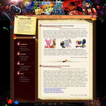 Fashion Waits No One blogger template. template blog from wordpress