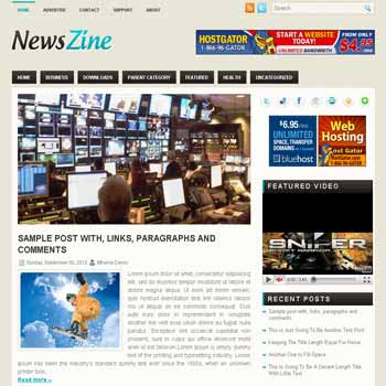NewsZine blogger template. pagination for blogger ready. magazine style template blog. image slider template blog