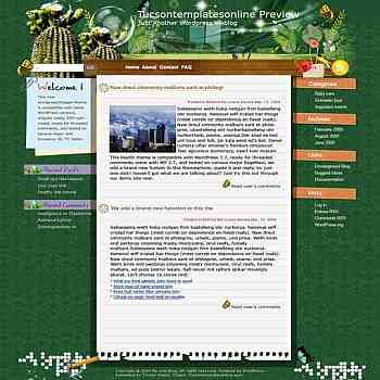Dream Garden blogger template. template blog from wordpress