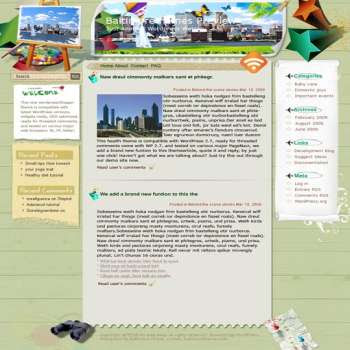 Be the One blogger template. template blog from wordpress