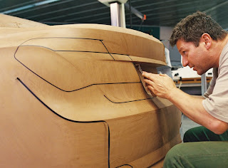 BMW Designer working on new 7-series clay model