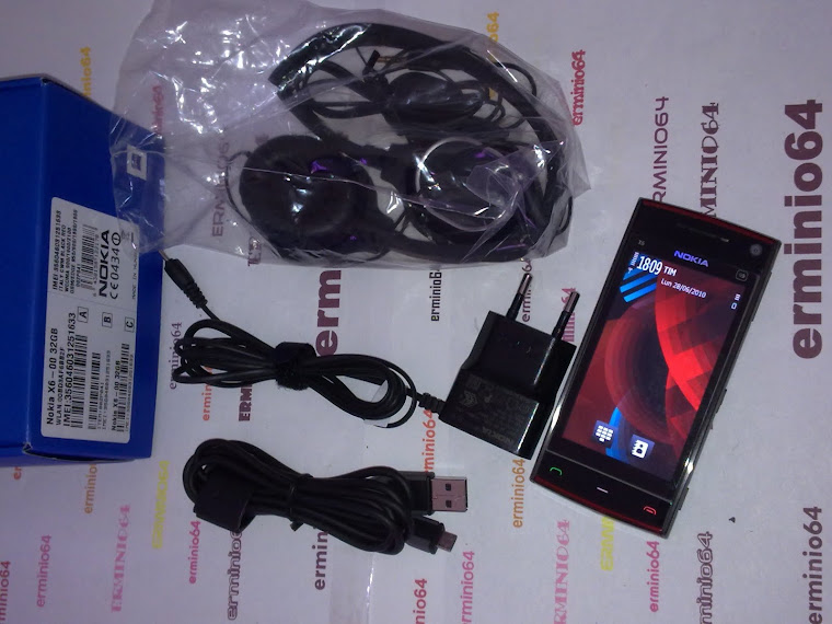 Nokia X6 32GB Black/Red, usato ma come nuovo Perfetto!!