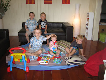 Me, my brother and cousins on holidays