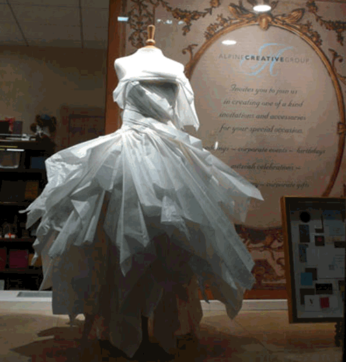 Como hacer un vestido reciclado de papel - Imagui