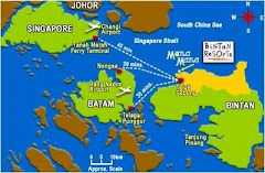 Map Batam island