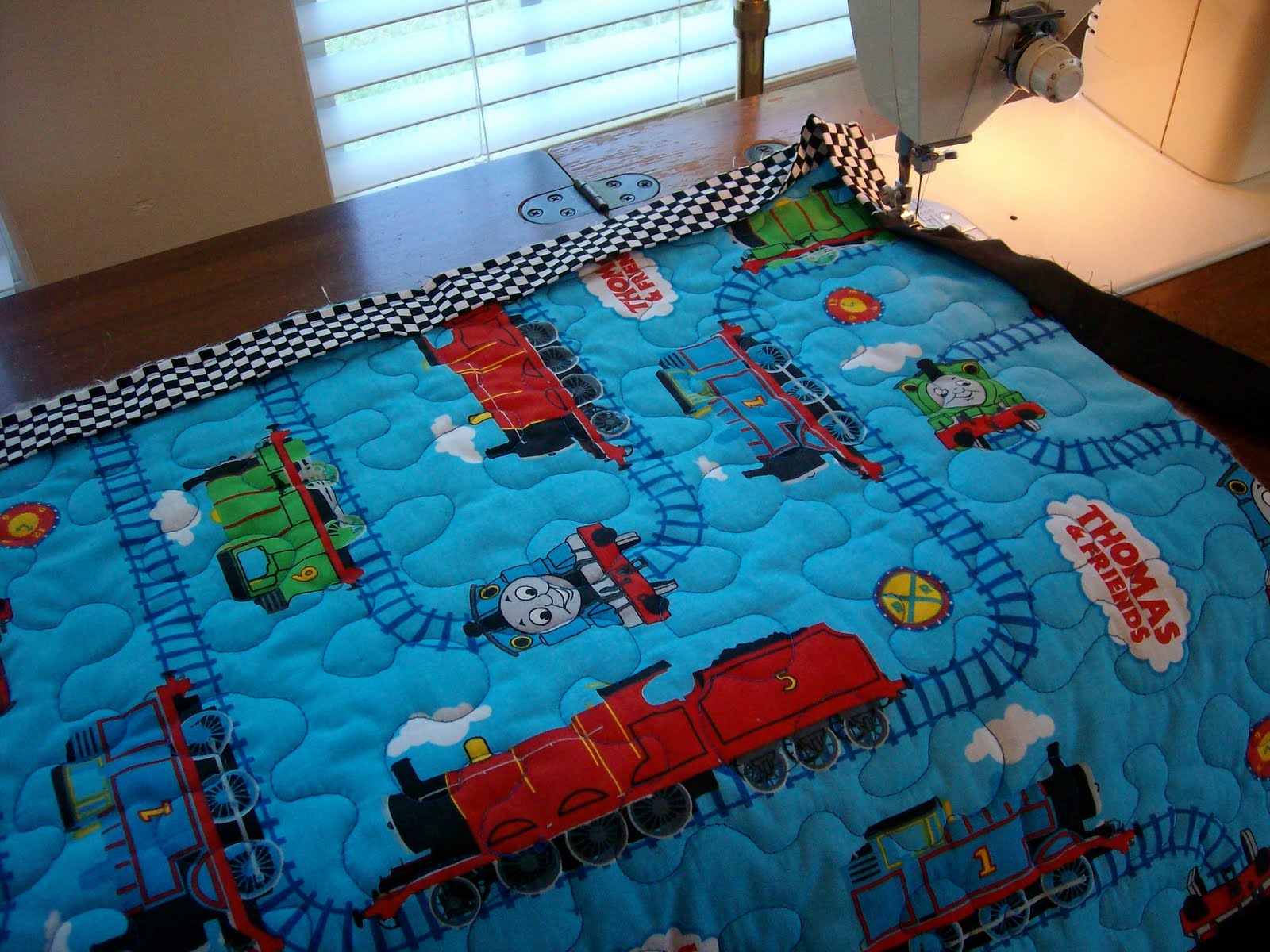 HOMEMAKING DREAMS Thomas The Train Quilted Travel Play Mat Tutorial