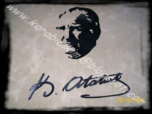 MUSTAFA KEMAL ATATÜRK RESİM VE İMZASI DUVAR ETİKETİ(DUVAR STİCKERI)