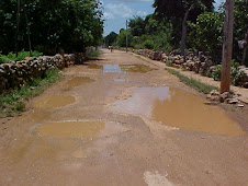 Calles de Pomuch en pesimas condiciones.