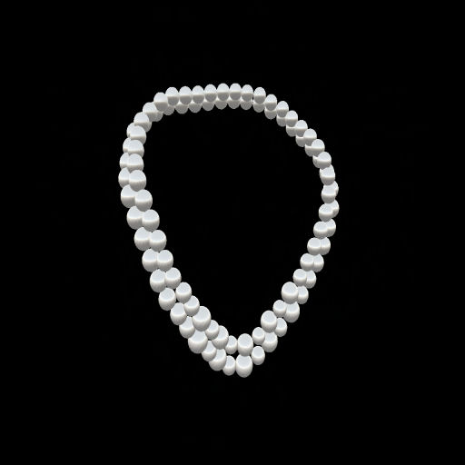 White Double Pearl Necklace