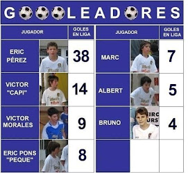 Goleadores en liga