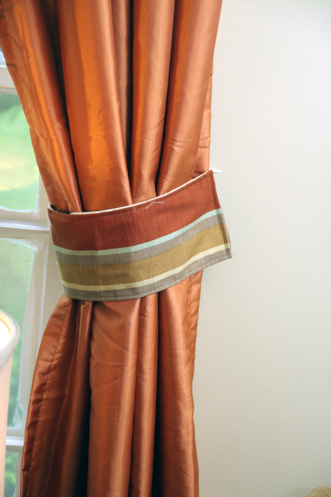 How to Make Curtain Tie Backs - Homemade Ginger