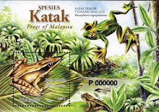 Frogs Of Malaysia Miniature Sheet Stamp