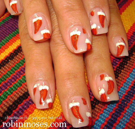 robin moses nail art "christmas