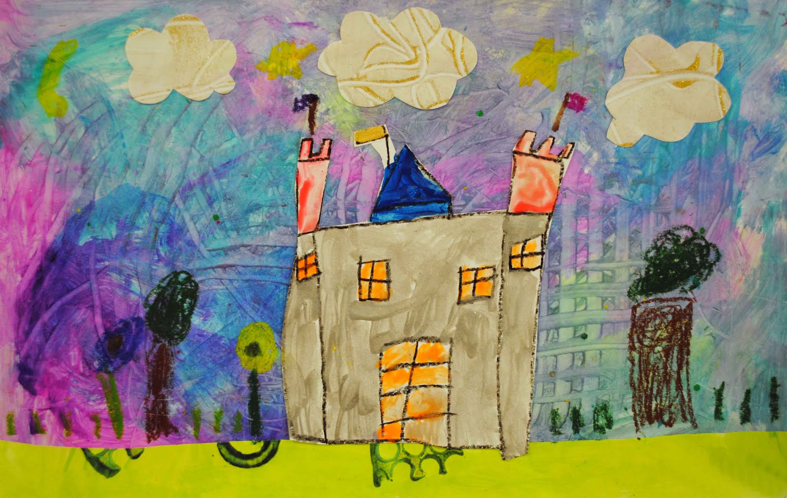 Kindergarten Collage Castles