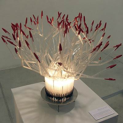 caneta bic, eco art, milan design week