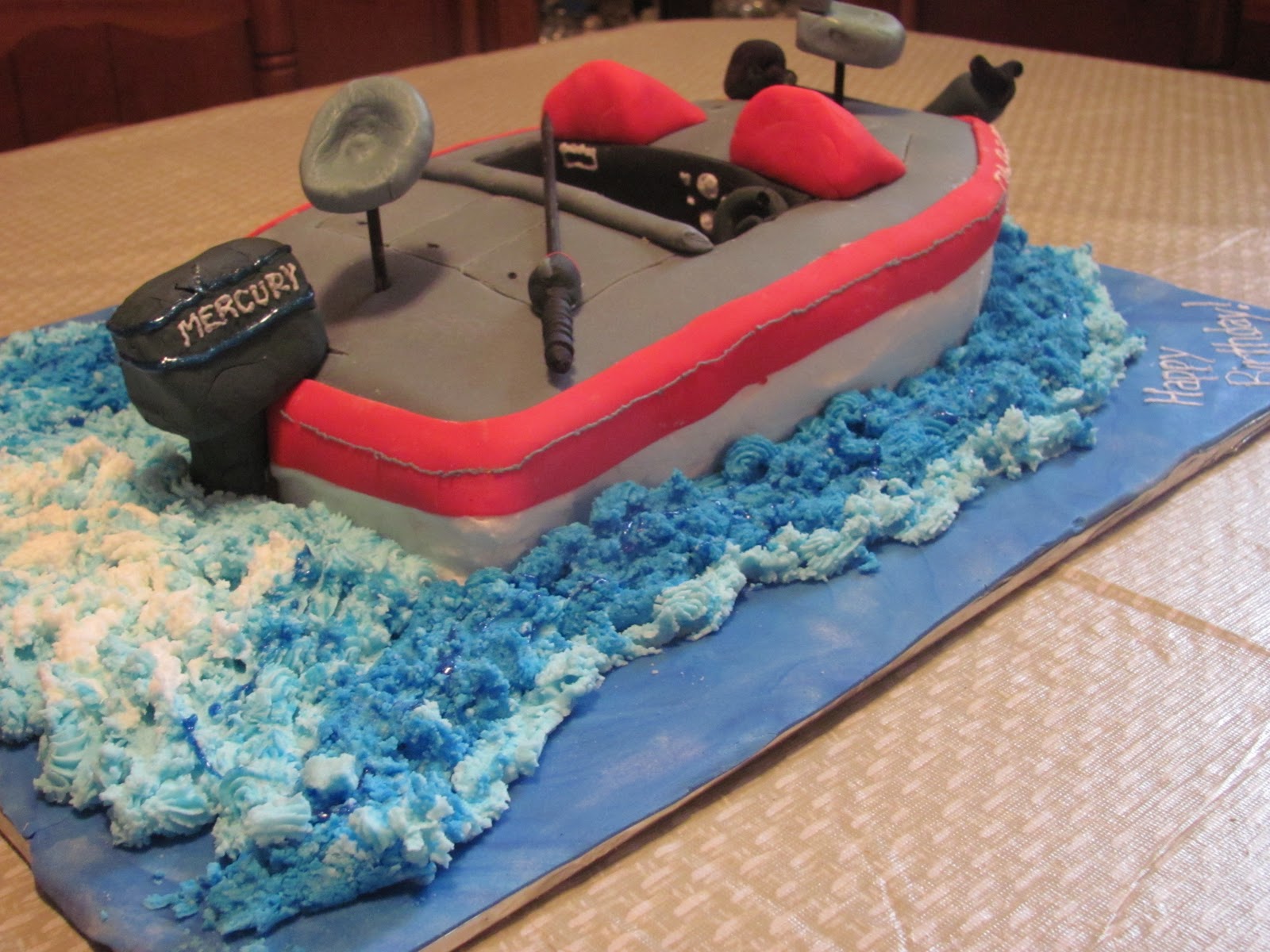 Inspired By Grace: Boat Birthday Cake