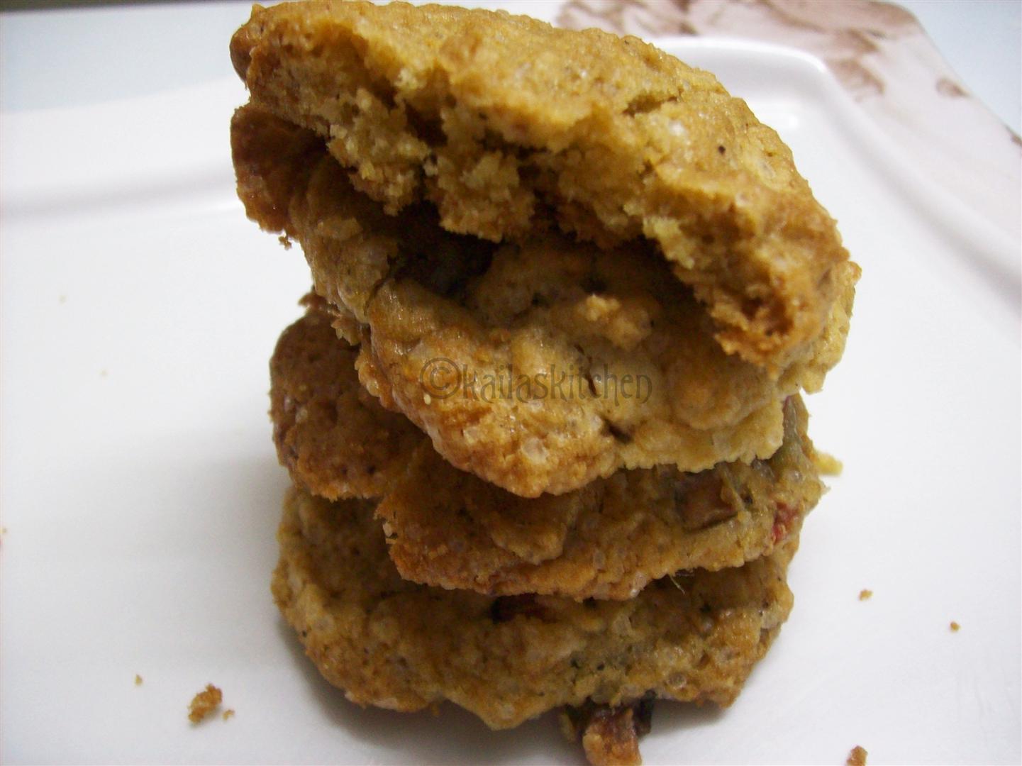 Experiments in Kailas Kitchen Eggless Fig cookies using fresh figs