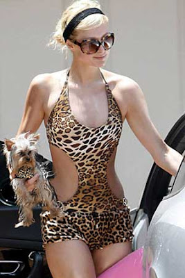 Paris Hilton animal prints