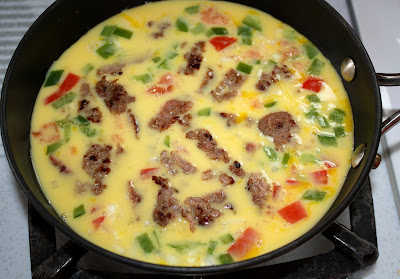 Recipe for sausage and cheese frittata