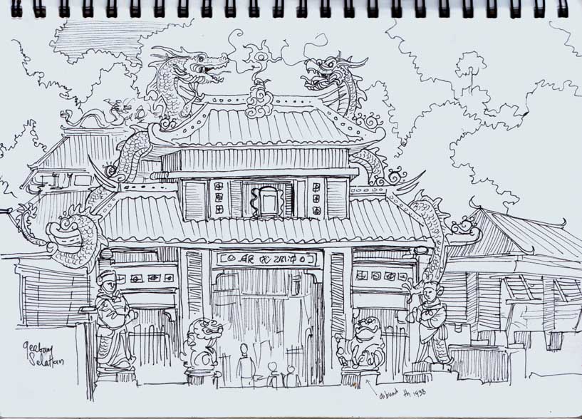 Sam Poo Kong Temple Semarang Central Java Urban Sketchers