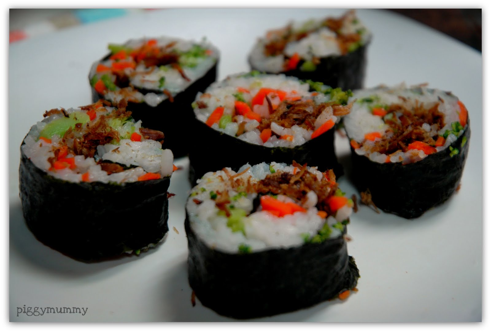 Mom's Crazy Kitchen Pork Floss Sushi