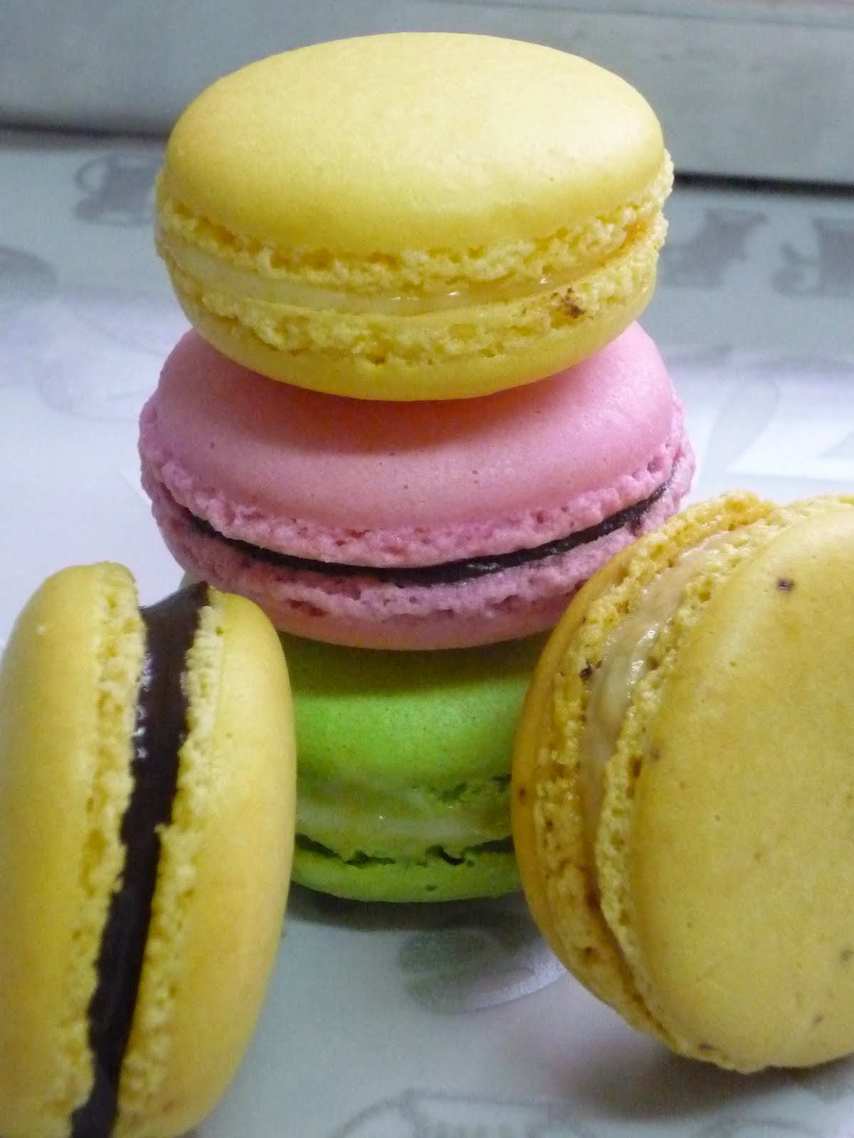 Executive Bakes Macarons Coffee, Dark Chocolate Ganache and Lemon Cream
