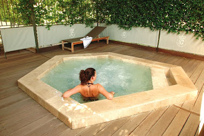 bain à remous exterieur chauffé