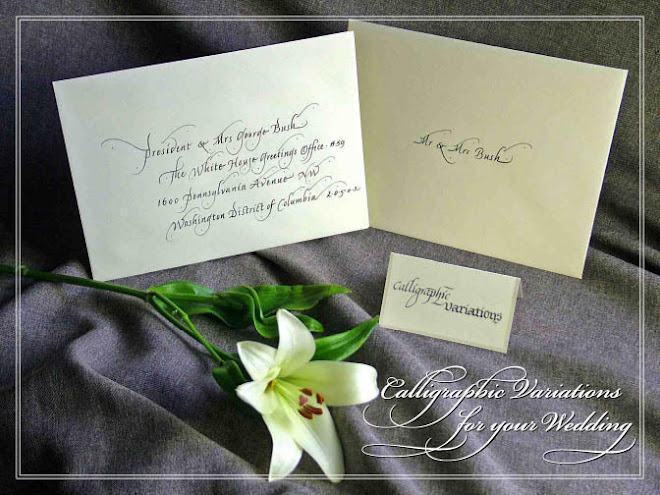 Calligraphic Variations for Your Wedding