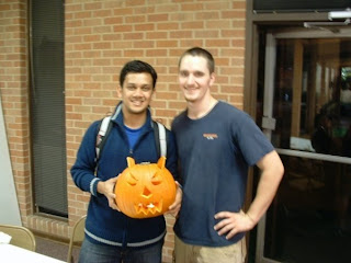 I and Stephan inside the baptist center