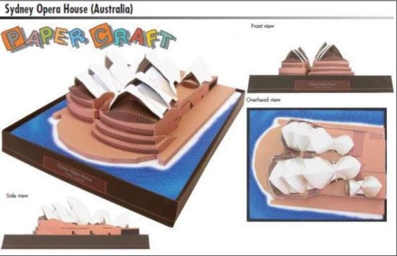 Paper Craft Arts Papercrafts Sydney Opera House