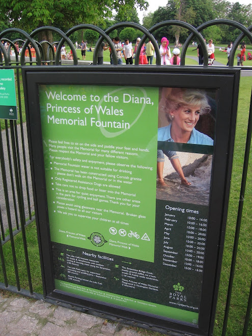 Hay una zona en memoria a Lady Diana