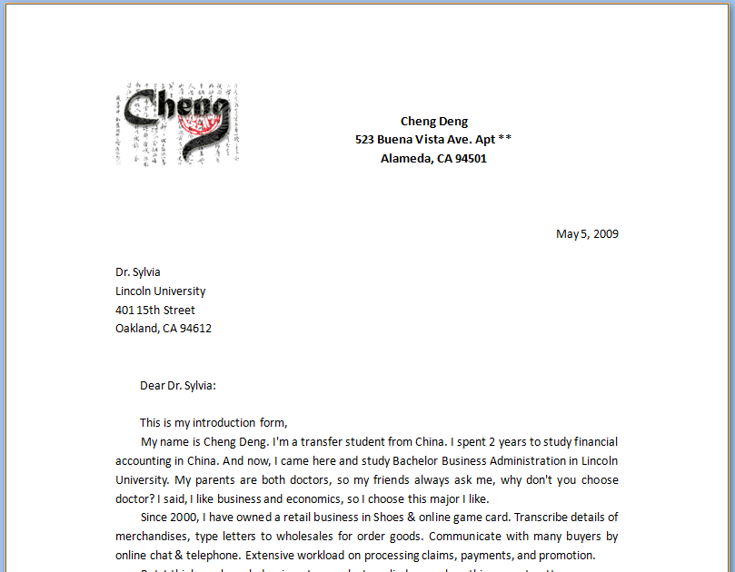 Business Letter Format In Business Communication Management And