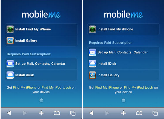 MobileMe Gallery stood with