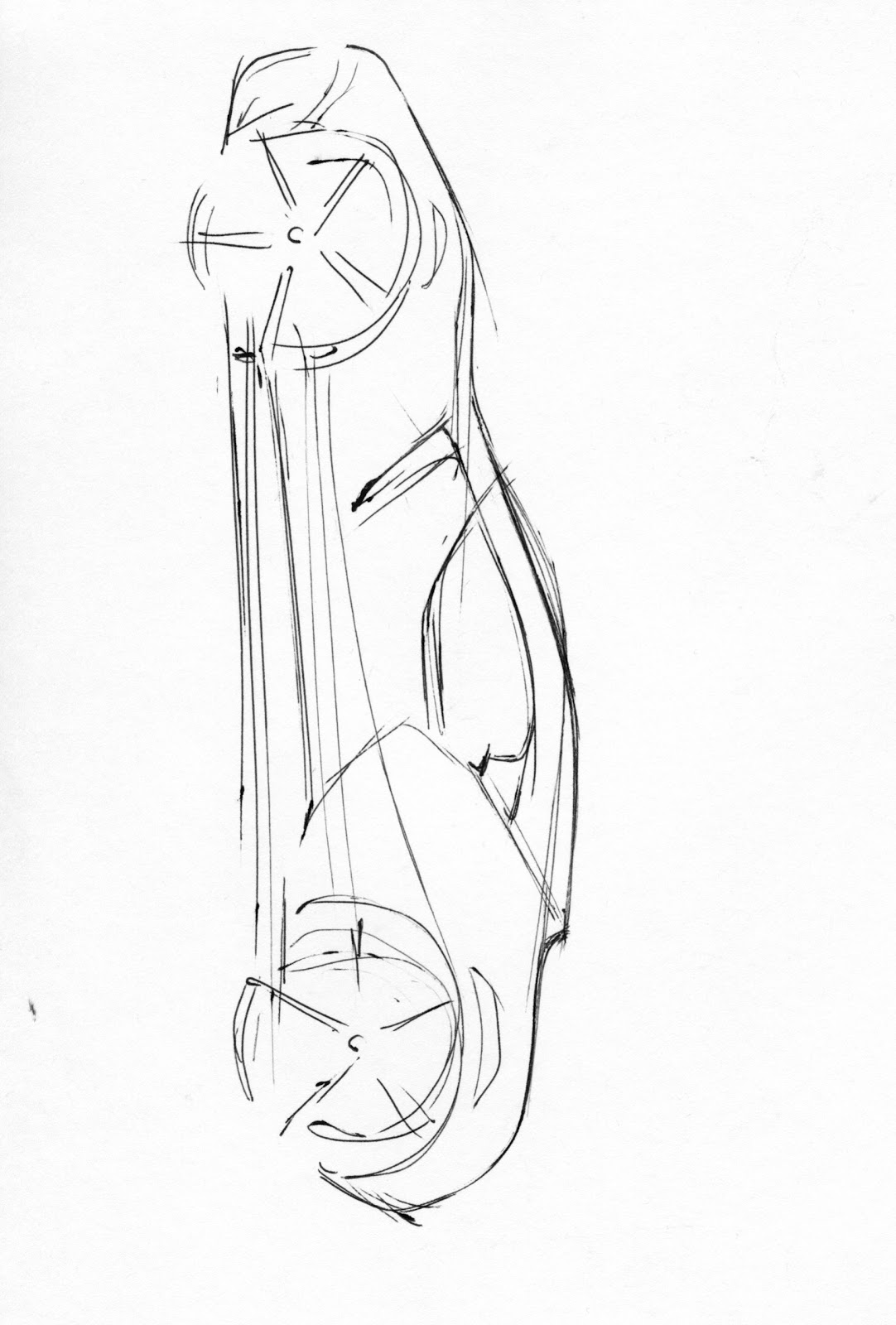 Vertical Car Sketch