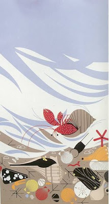 Charley Harper sea life illustration