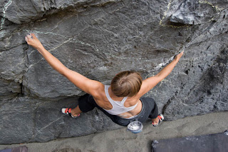 ? on traverse on the Only-the-Good=Die-Young Wall
