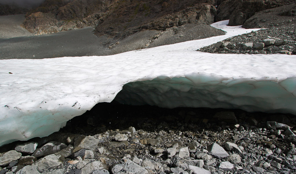 Old ice, Otira Valley