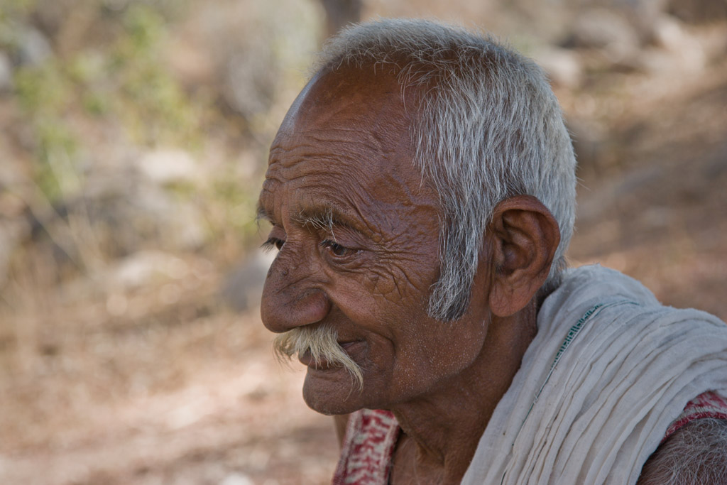 Elderly man, Barda Hills