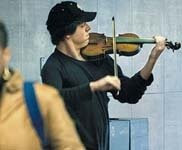 A Violinist in the Metro