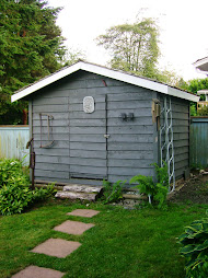 Painting the shed