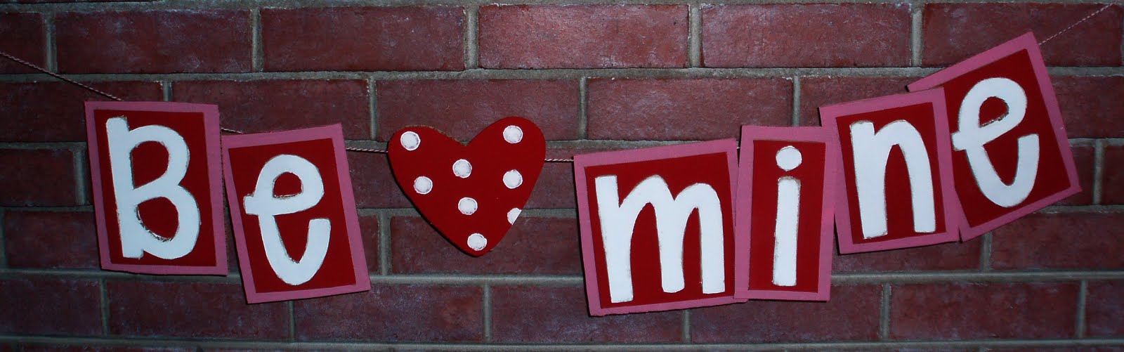 Lipstick and Laundry: Be ♥ Mine Valentine Banner
